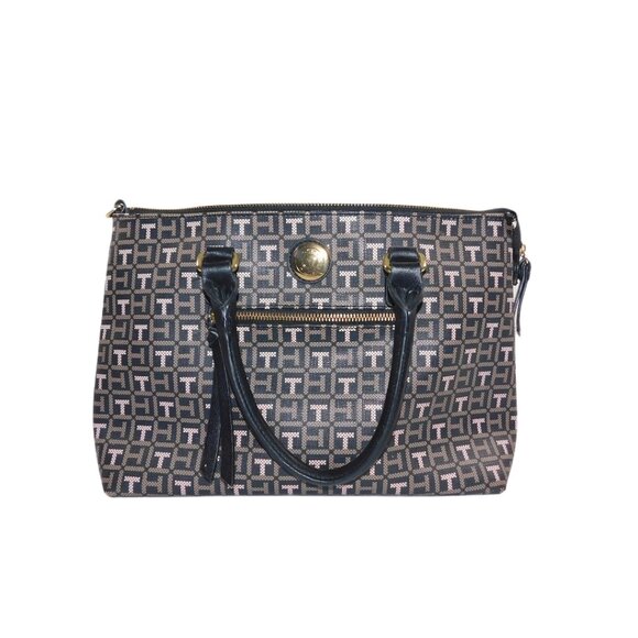 Tommy Hilfiger Monogram Satchel Tote Bag – Brown/Black - Picture 2 of 13